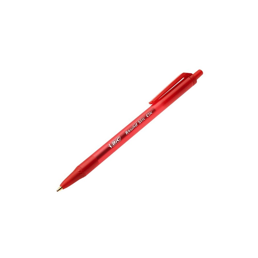 Bic Round Stic Basmalı Tükenmez Kalem Kırmızı