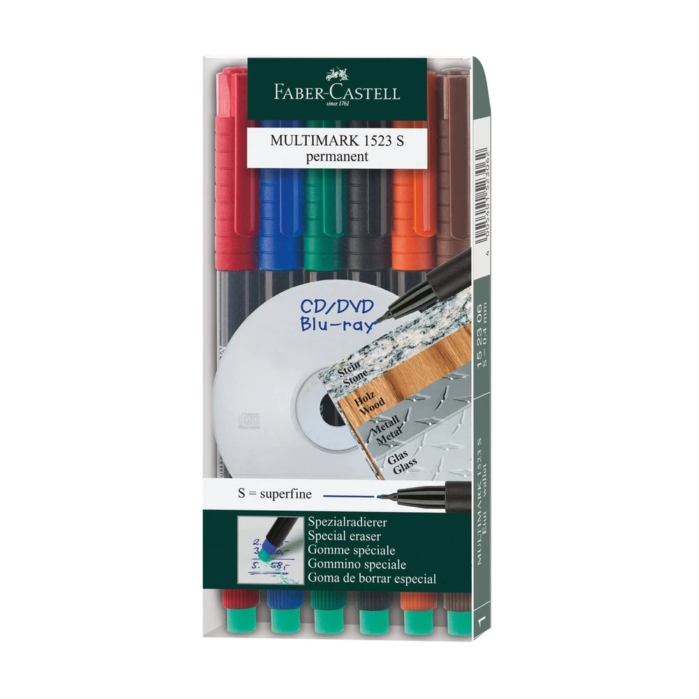Faber-Castell Asetat Kalemi S 6'lı Takım