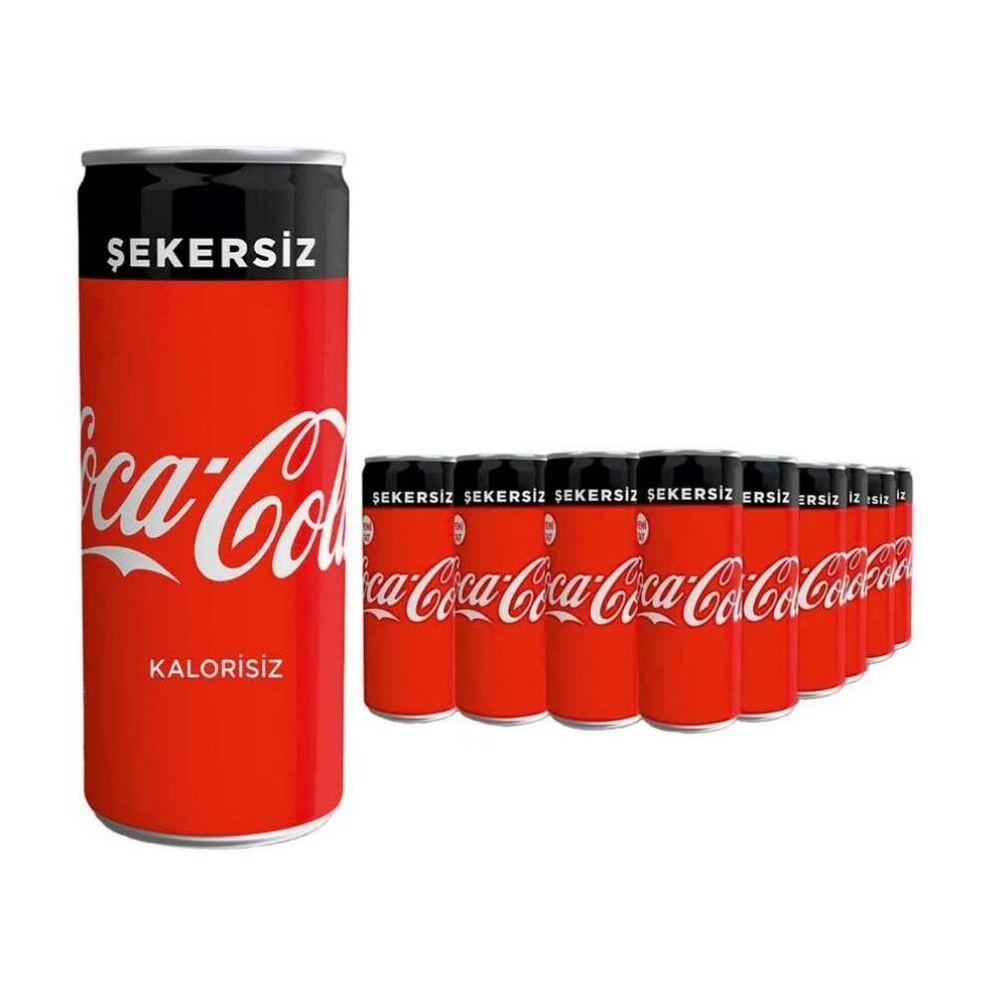 Coca Cola Kutu Zero 330 ml 24'lü