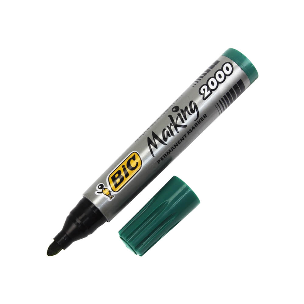 Bic Permanent Markör 2000 Yuvarlak Uç Yeşil