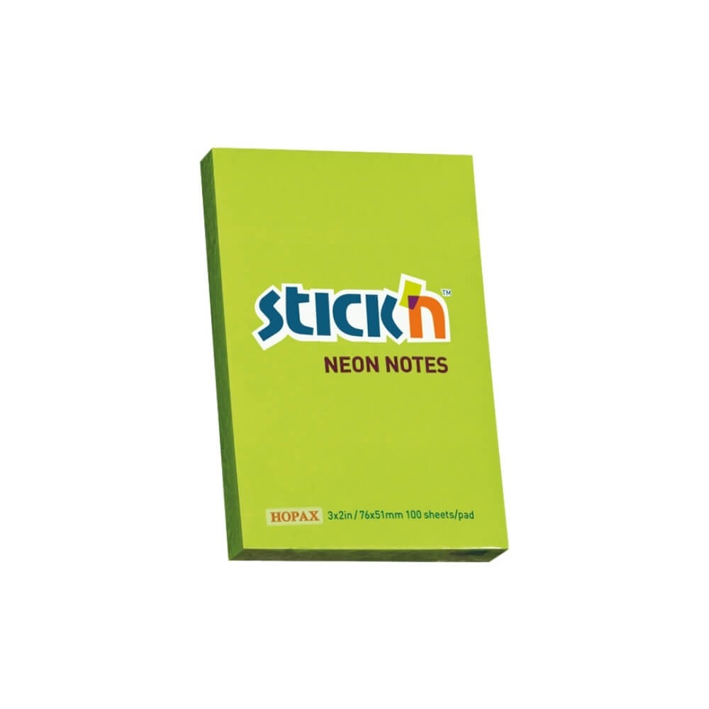 Gıpta Stickn 76x51 Neon Yeşil 100 Yaprak