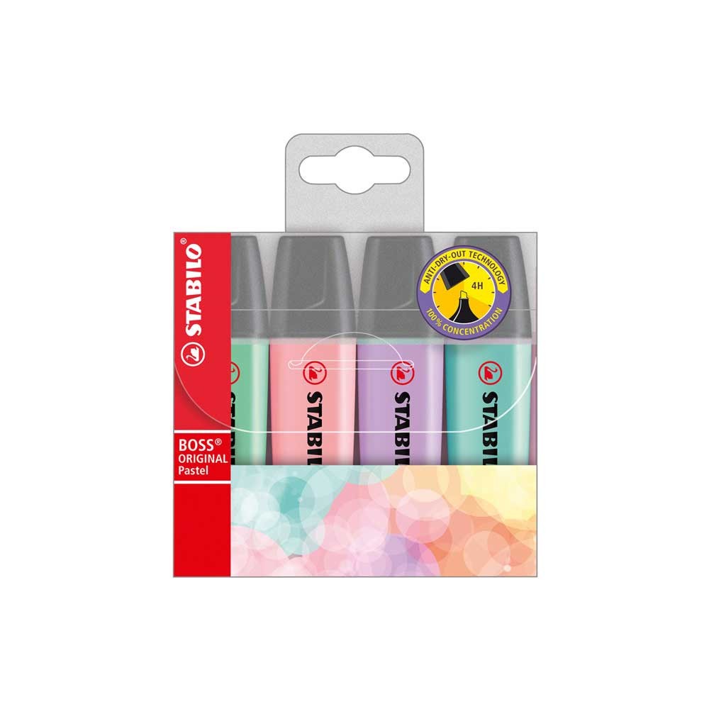 Stabilo Fosforlu Kalem Boss Pastel 4'lü