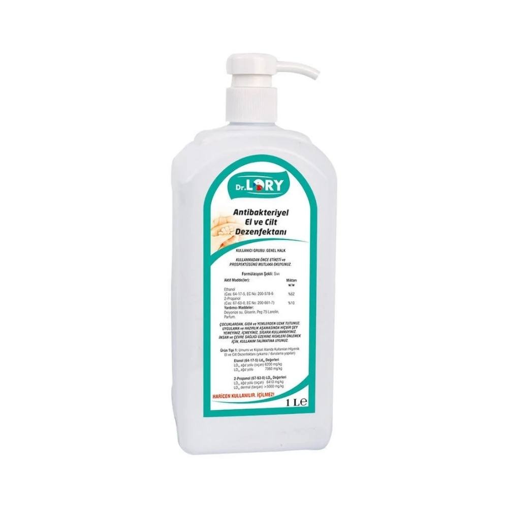Dr. Lory Antibakteriyel El Ve Cilt Dezenfektanı Pompalı 1 lt
