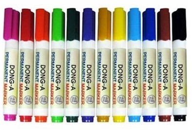 Donga Permanent Markör 12 Renk Set