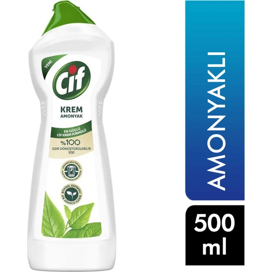 Cif Krem Yüzey Temizleyici Amonyaklı 500 ml