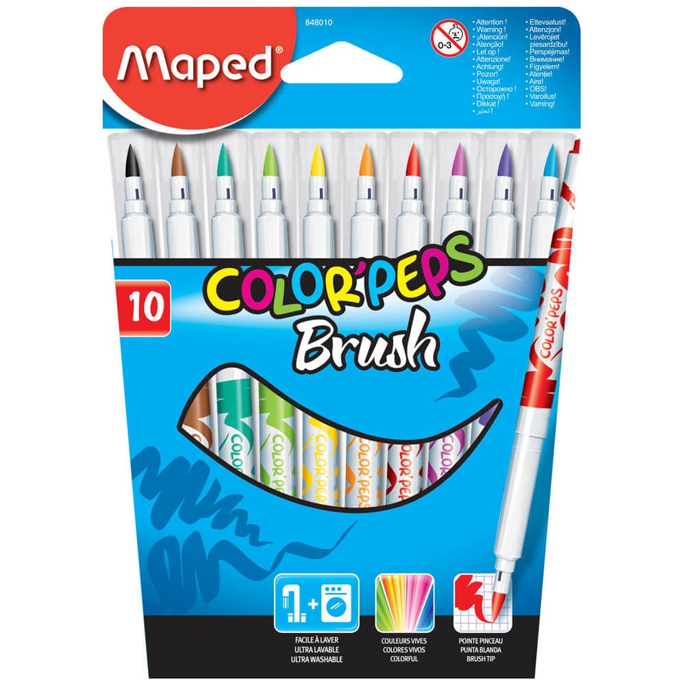 Maped Keçeli Kalem Color Peps Brush 12'li