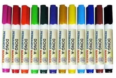 Donga Permanent Markör 12 Renk Set