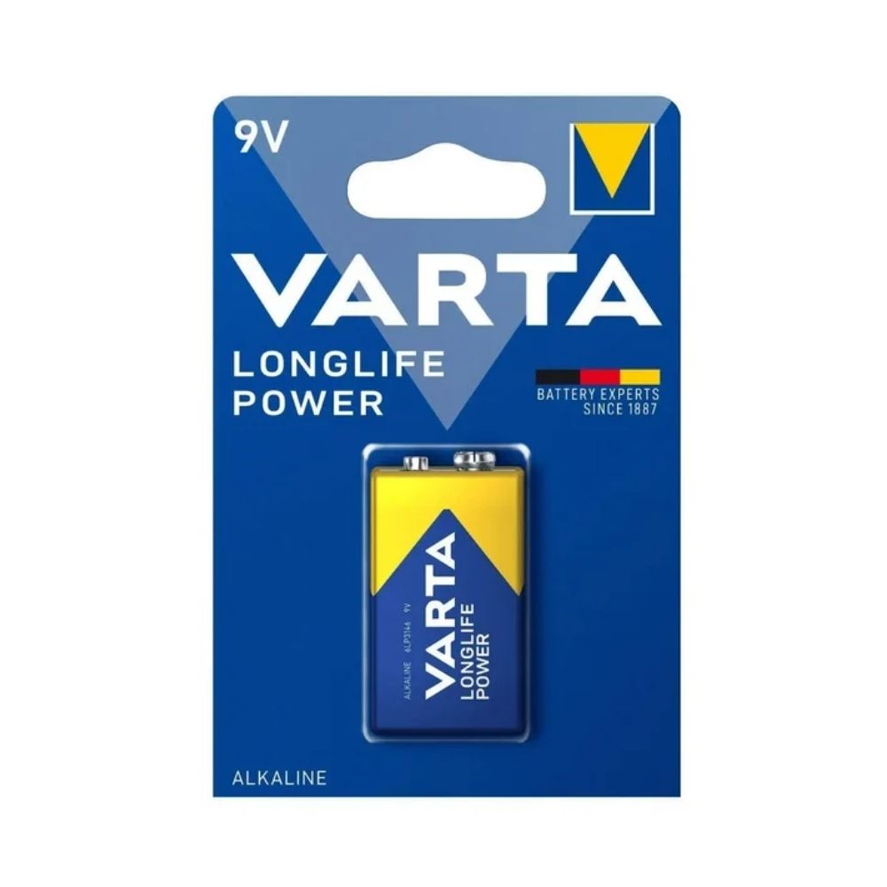 Varta Pil Longlife Power 9 Volt Pil Alkalin 4922121411