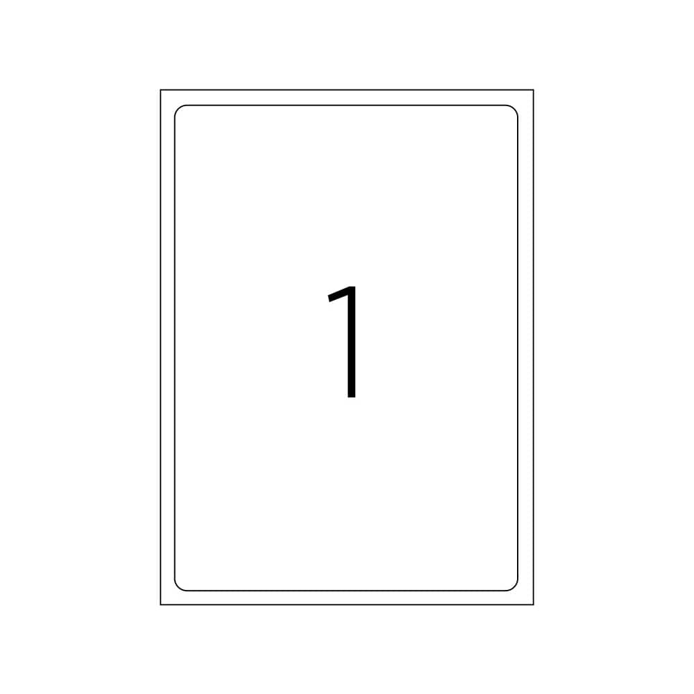 Tanex Laser Etiket 199,6x289,1 mm TW-2001