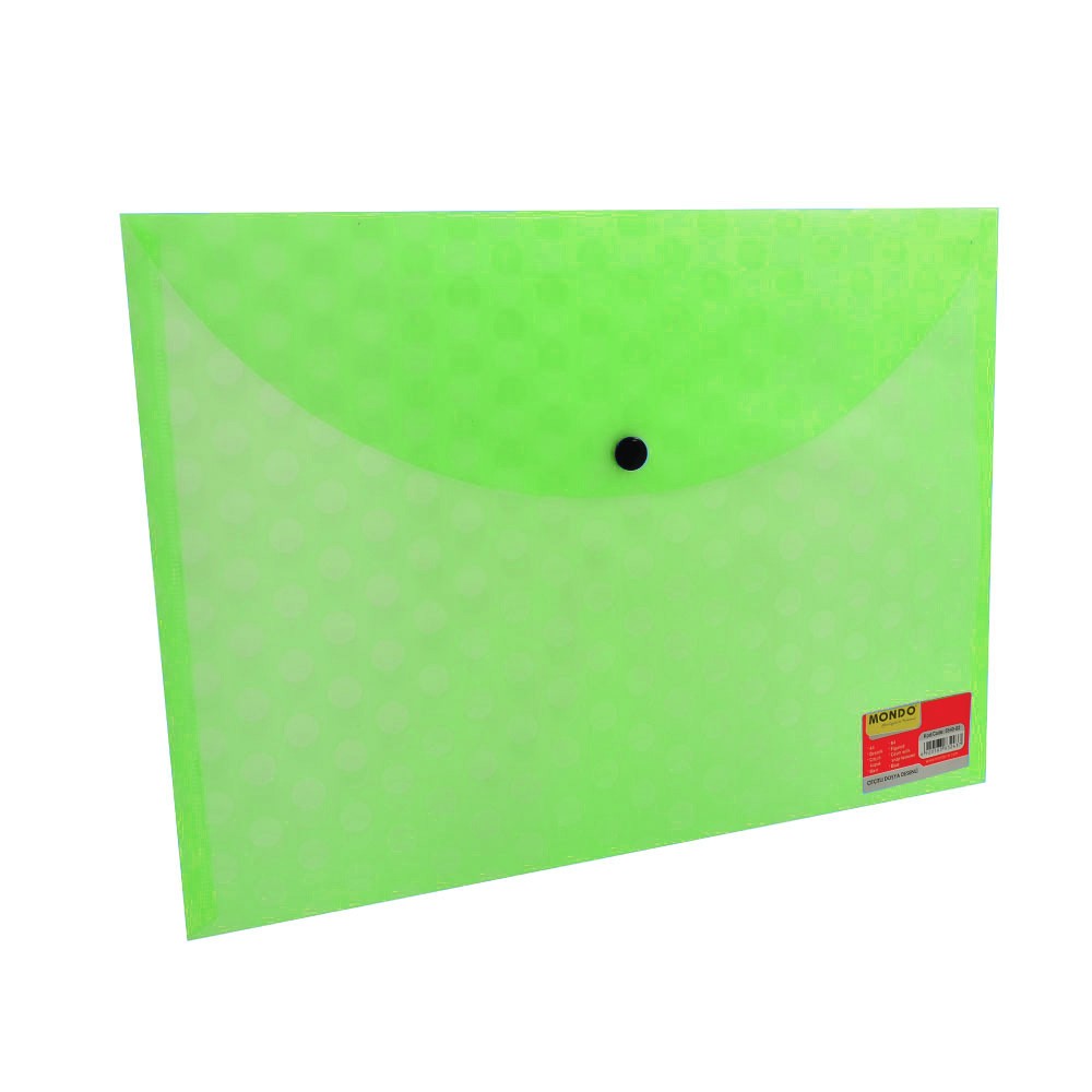 Mondo Çıtçıtlı Dosya Zarf A4 Desenli Yeşil