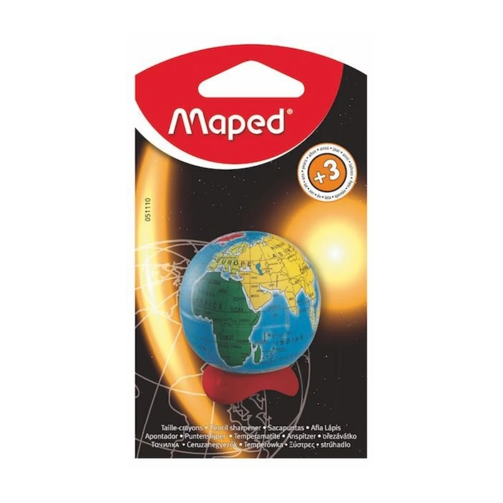 Maped Kalemtıraş Globe Tek Delik Kutulu