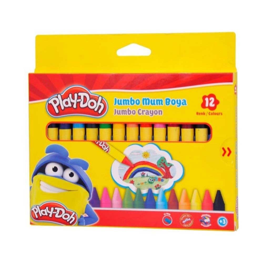 Play-Doh Mum Boya 12 Renk Jumbo 11 mm
