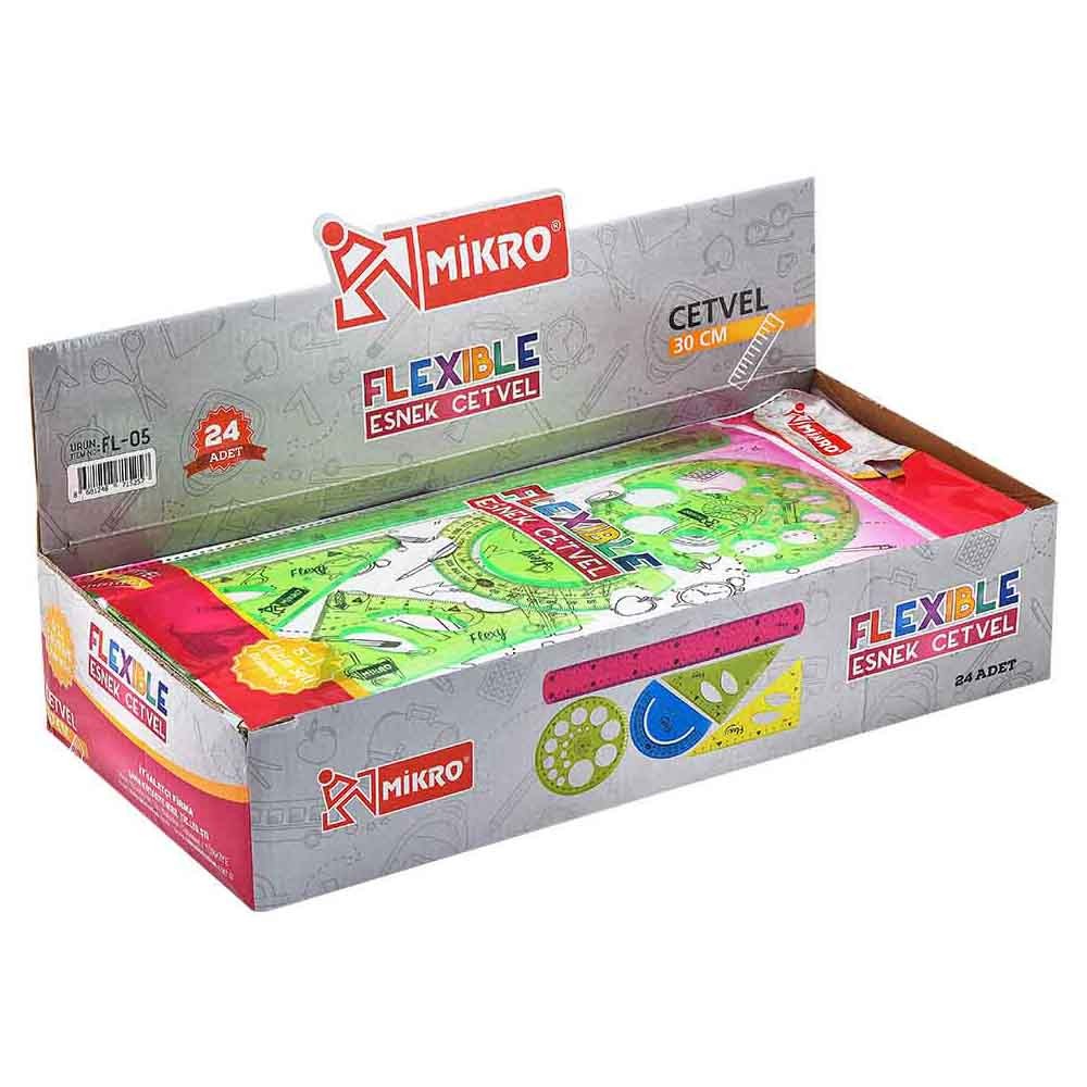 Mikro Esnek Cetvel 5'li Çizim Seti
