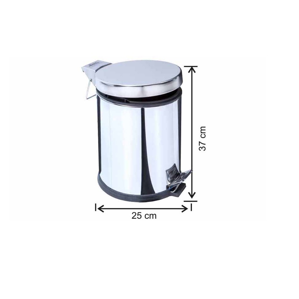 Arı Çöp Kovası Pedallı Metal 12 lt