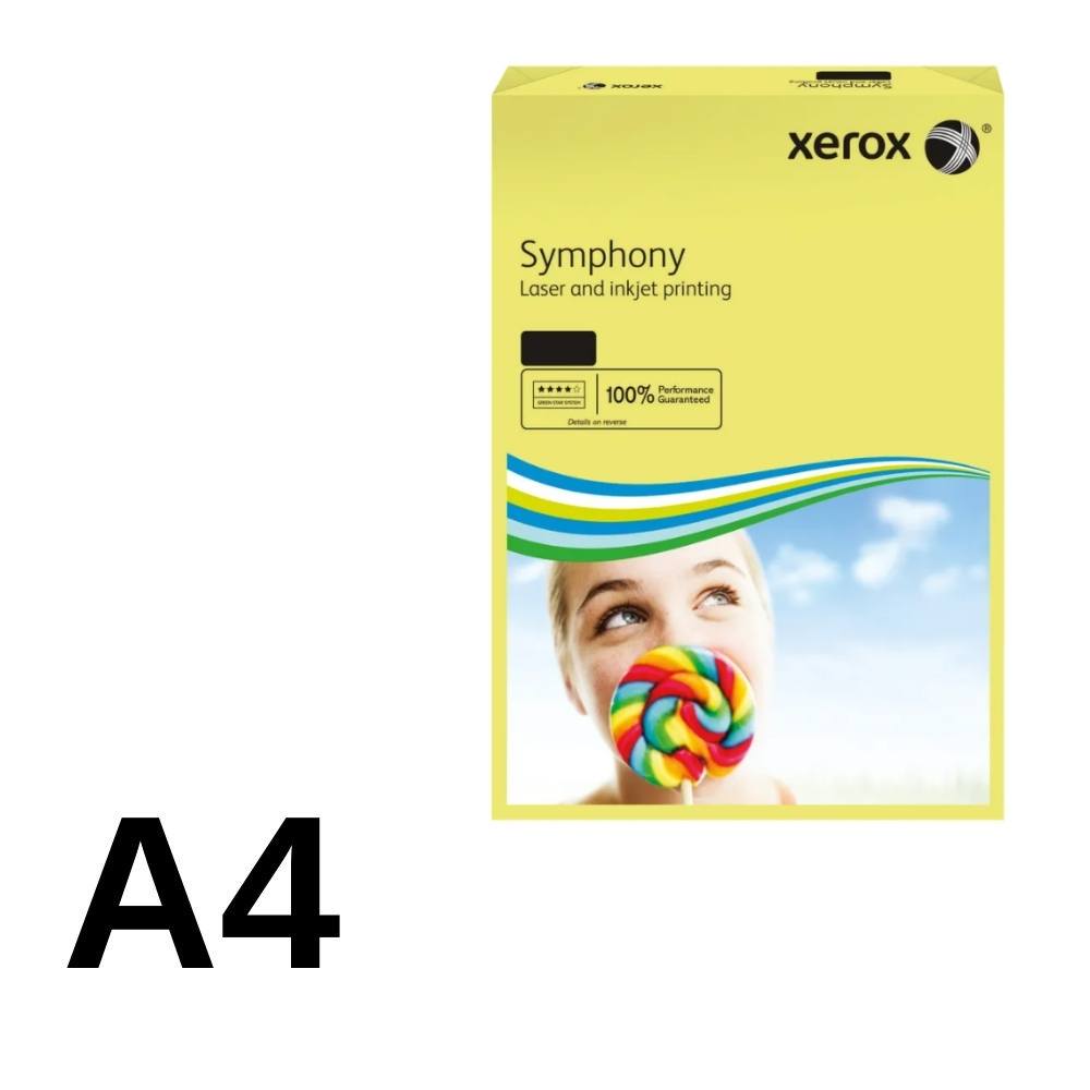 Xerox Fotokopi Kağıdı A4 80 gr Koyu Sarı Symphony 500'lü