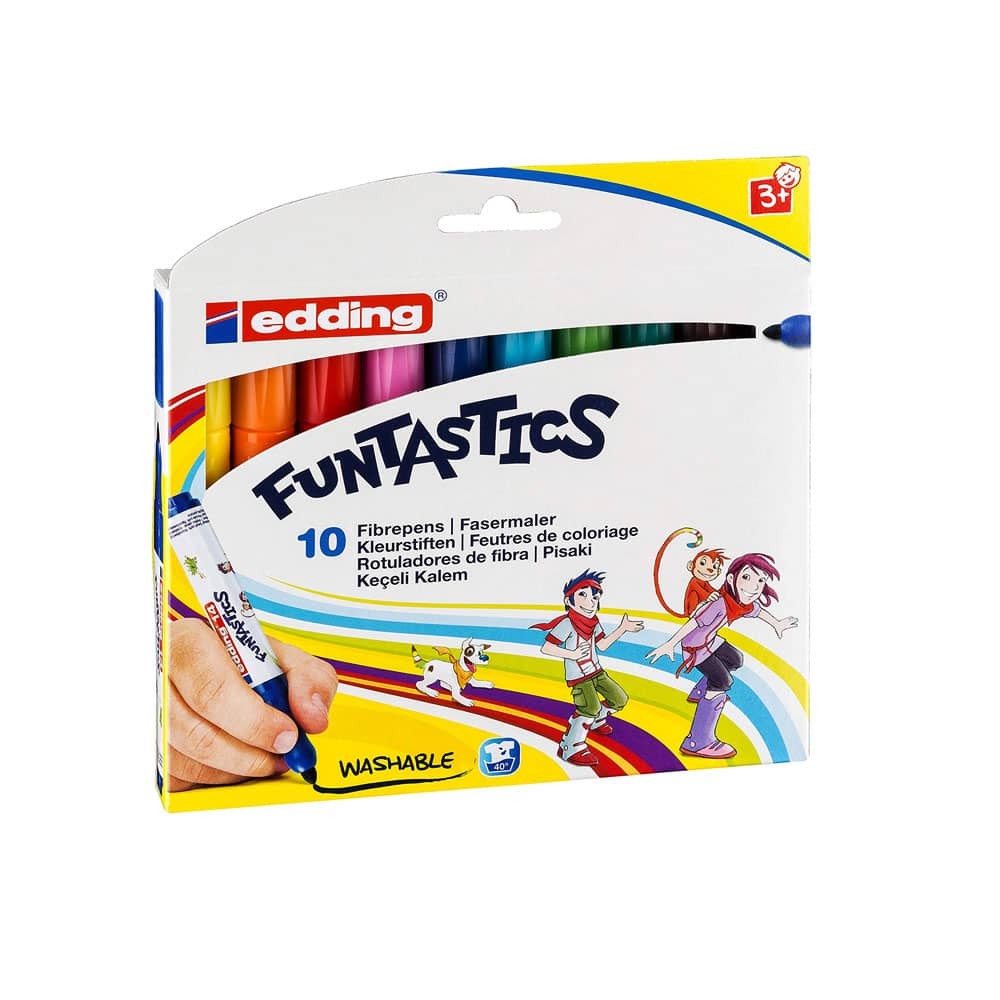 Edding Funtastics Kalın Keçe Uçlu Kalem E-14 10'lu