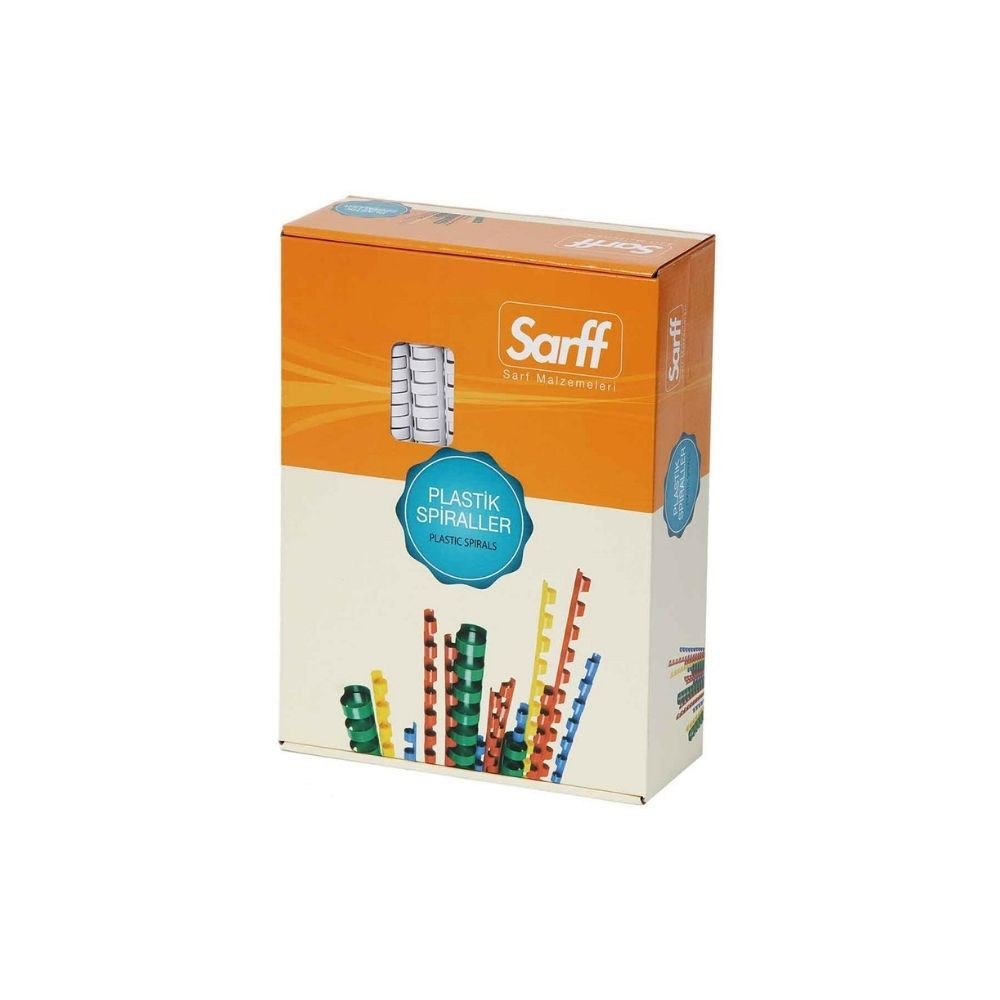 Sarff Spiral Plastik Delux 14 mm 100'lü Siyah