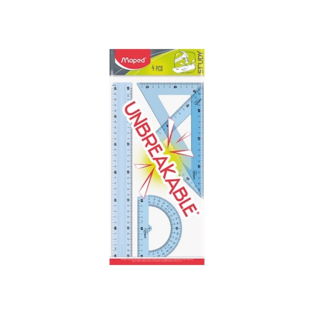 Maped Çizim Seti Study Kırılmaz 4'lü 30 cm