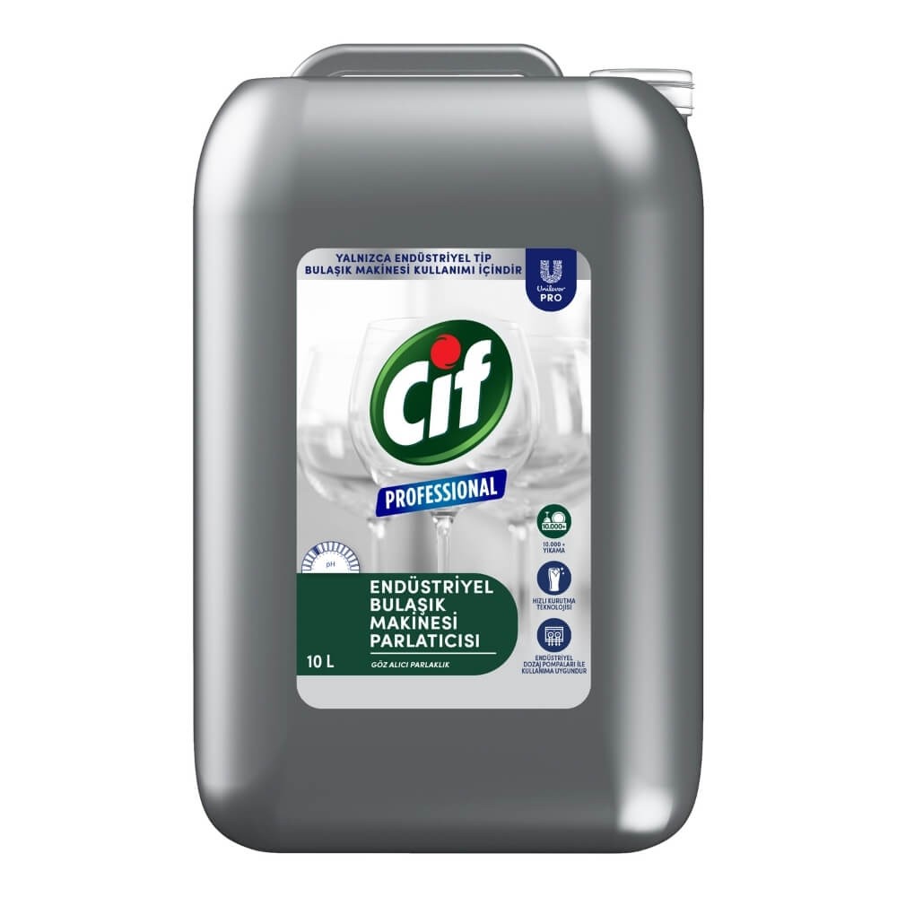 Cif Professional Endüstriyel Bulaşık Makinesi Parlatıcısı 10 Lt