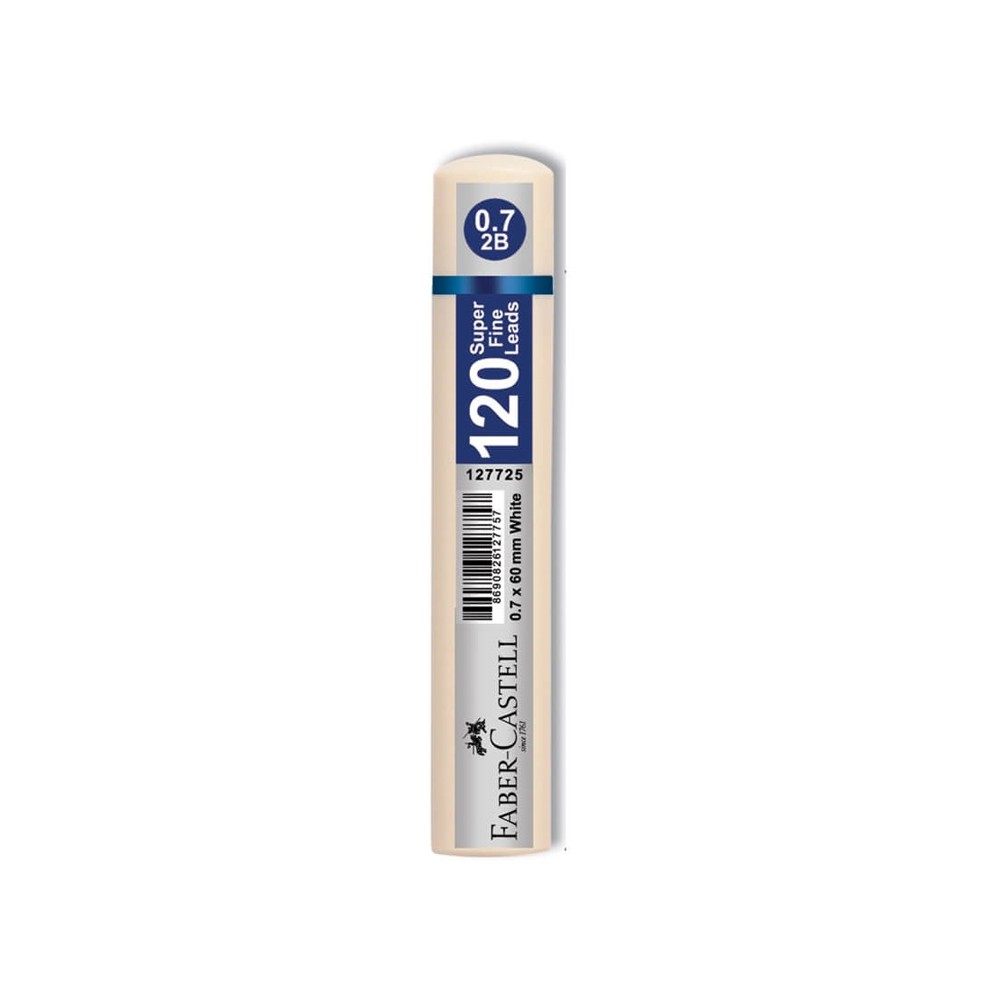 Faber-Castell Grip Min 2B 60 mm 120'li Tüp Uç 0.7 mm Beyaz