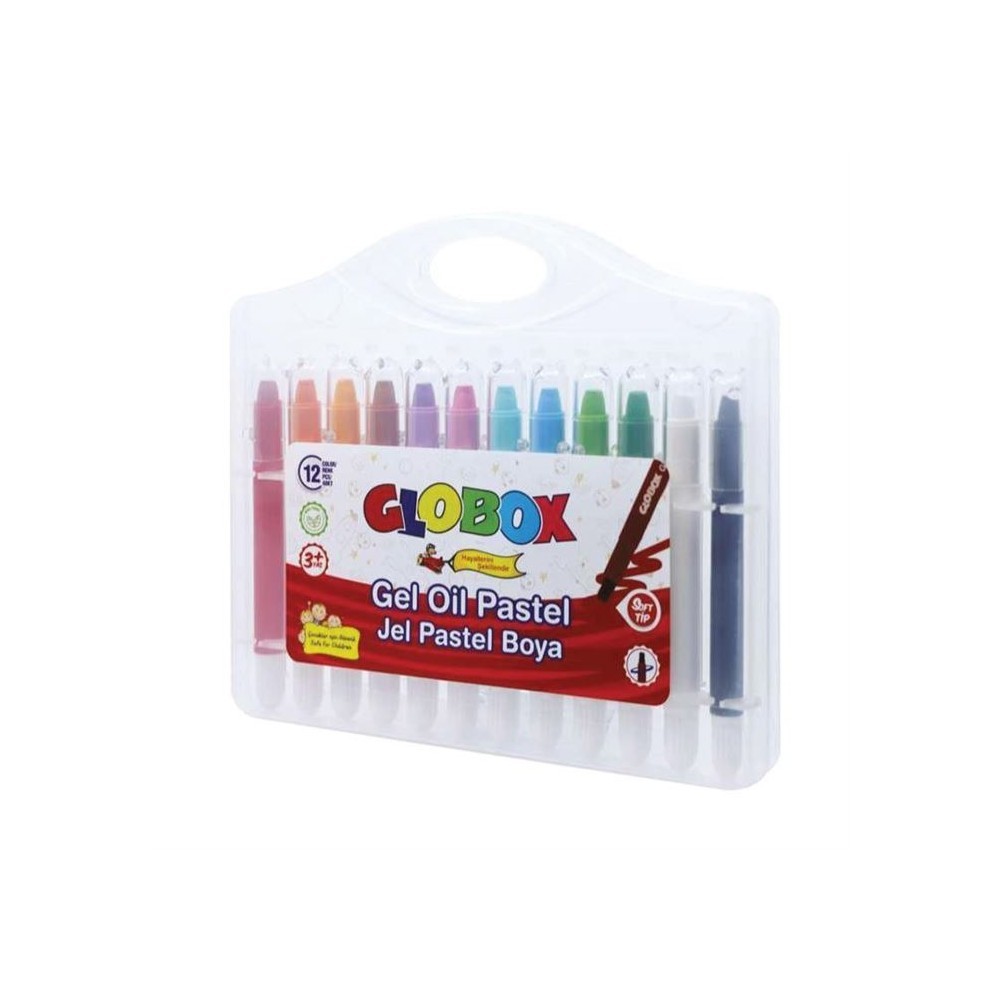 Globox Pastel Boya Jel Çevirmeli 12'li
