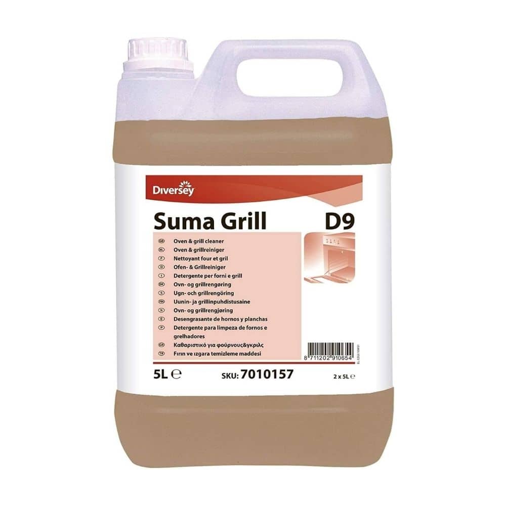 Diversey Suma Grill D9  Ağır Yağ Çözücü Izgara ve Fırın Temizleme Maddesi 5 Lt