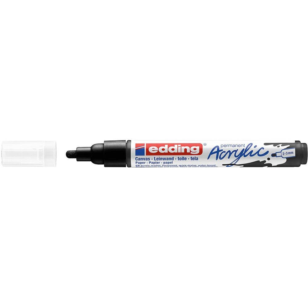Edding 5100 Akrilik Markör Orta Uçlu Siyah