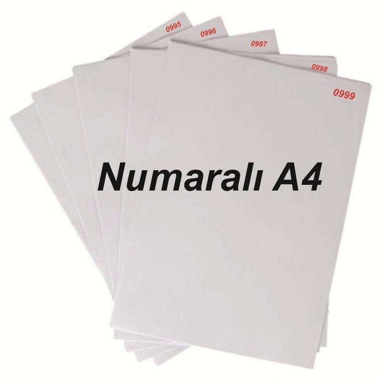 Umur Numaralı 1-1500 A4 80 gr