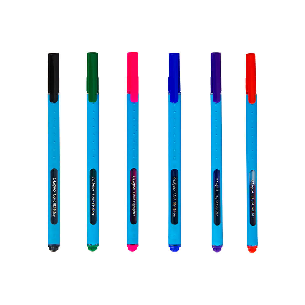 Liqeo Fineliner Kalem Pvc 6'lı