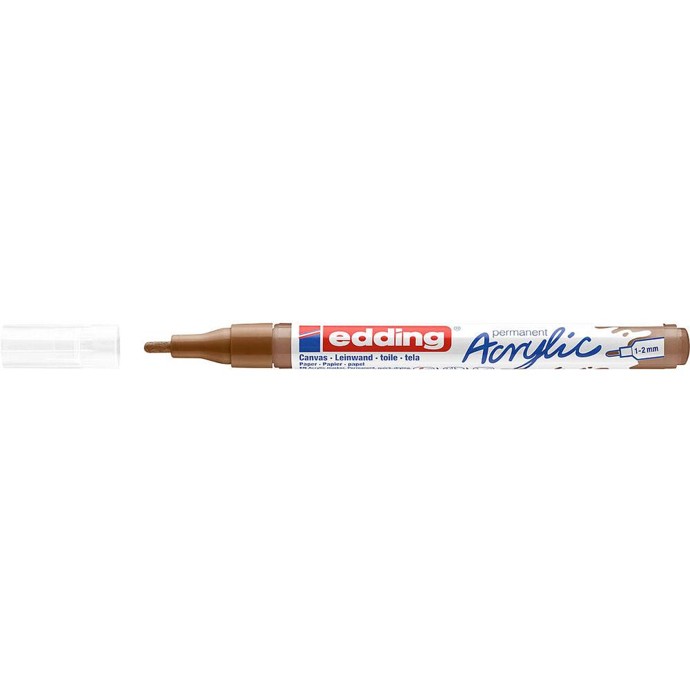 Edding 5300 Akrilik Markör İnce Uçlu Fındık Kahvesi