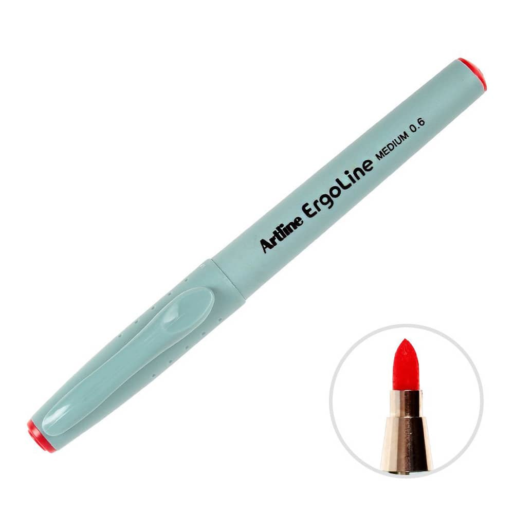 Artline 3600 Yazı Kalemi Ergoline 0.6 mm Kırmızı