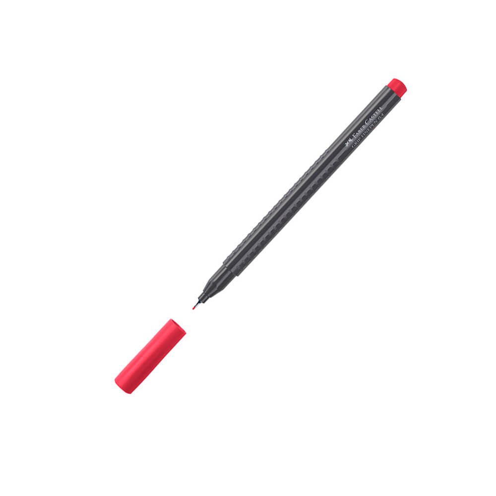 Faber-Castell Keçeli Kalem Grip Finepen 0.4 mm Kırmızı
