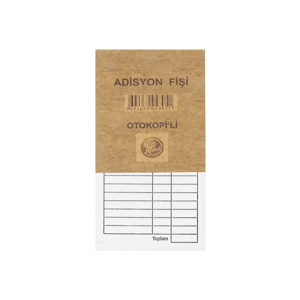 Dilman Adisyon Fişi Otokopili 14.5x8 cm