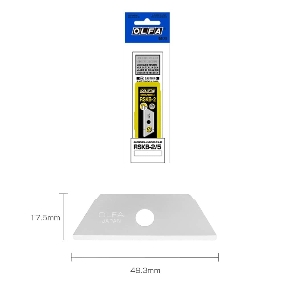 Olfa Maket Bıçağı Yedeği Emniyetli 50 mm x 17.5 mm