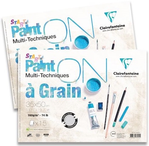 Clairefontaine Çizim Blok Paint-On A Grain 25x35 cm 160 gr 15 Yaprak 6'lı