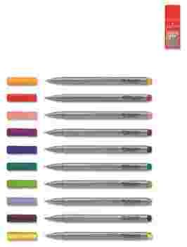 Faber-Castell Keçeli Kalem Grip Finepen 0.4 mm Gri