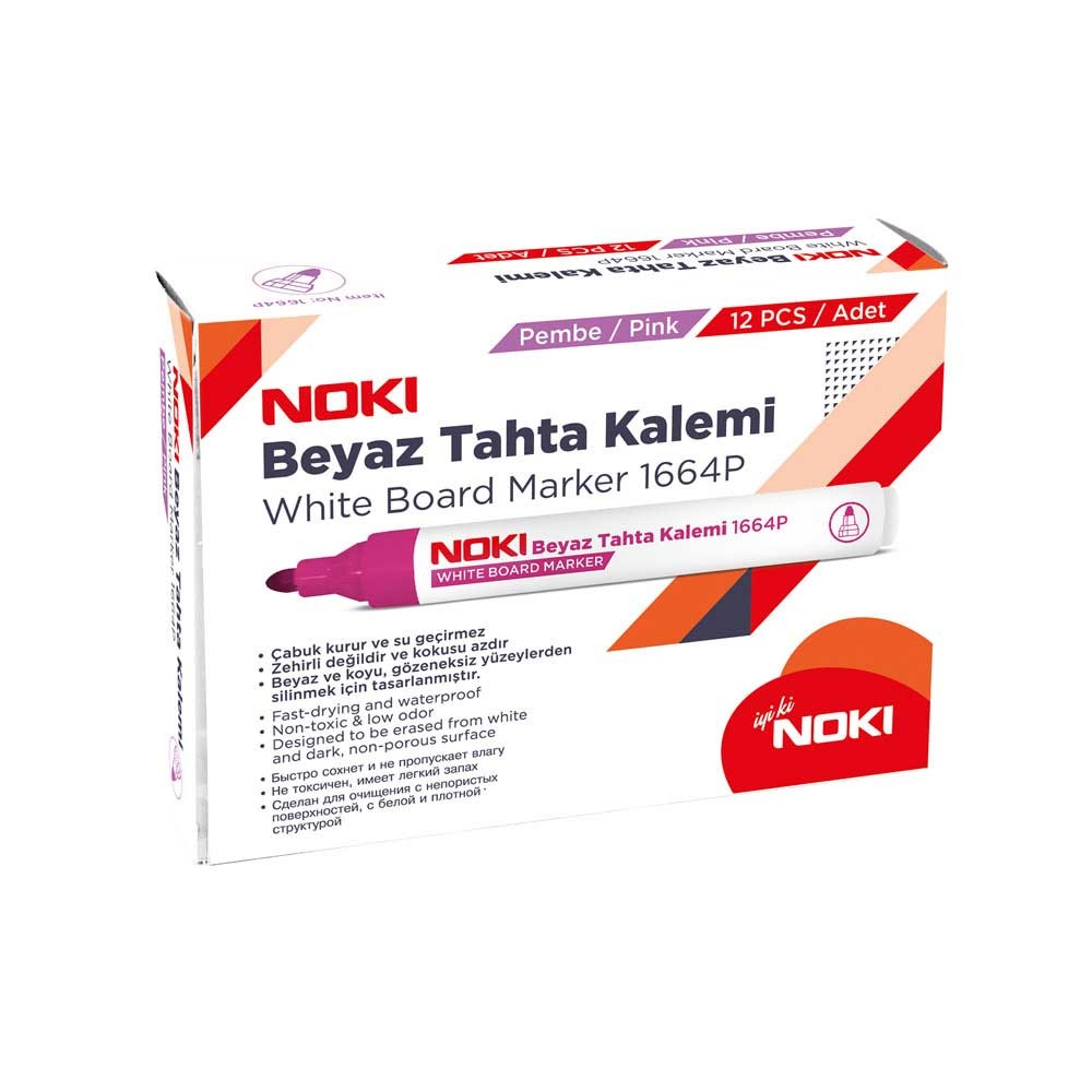 Noki Beyaz Tahta Kalemi 1664 Pembe