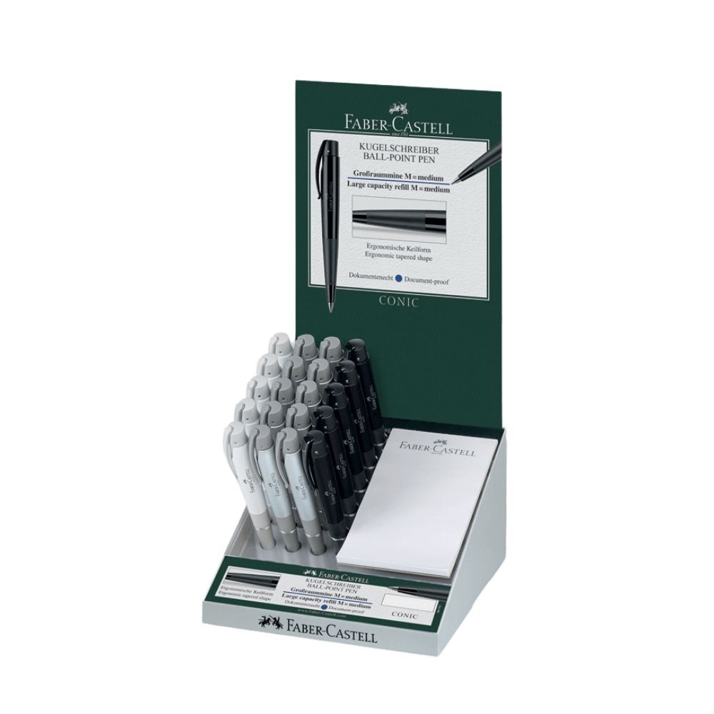 Faber-Castell Tükenmez Kalem Conic 20'li Stand