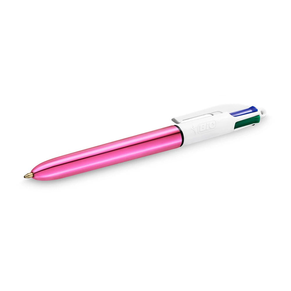 Bic Tükenmez Kalem 4 Colours Shine Pembe Gövde