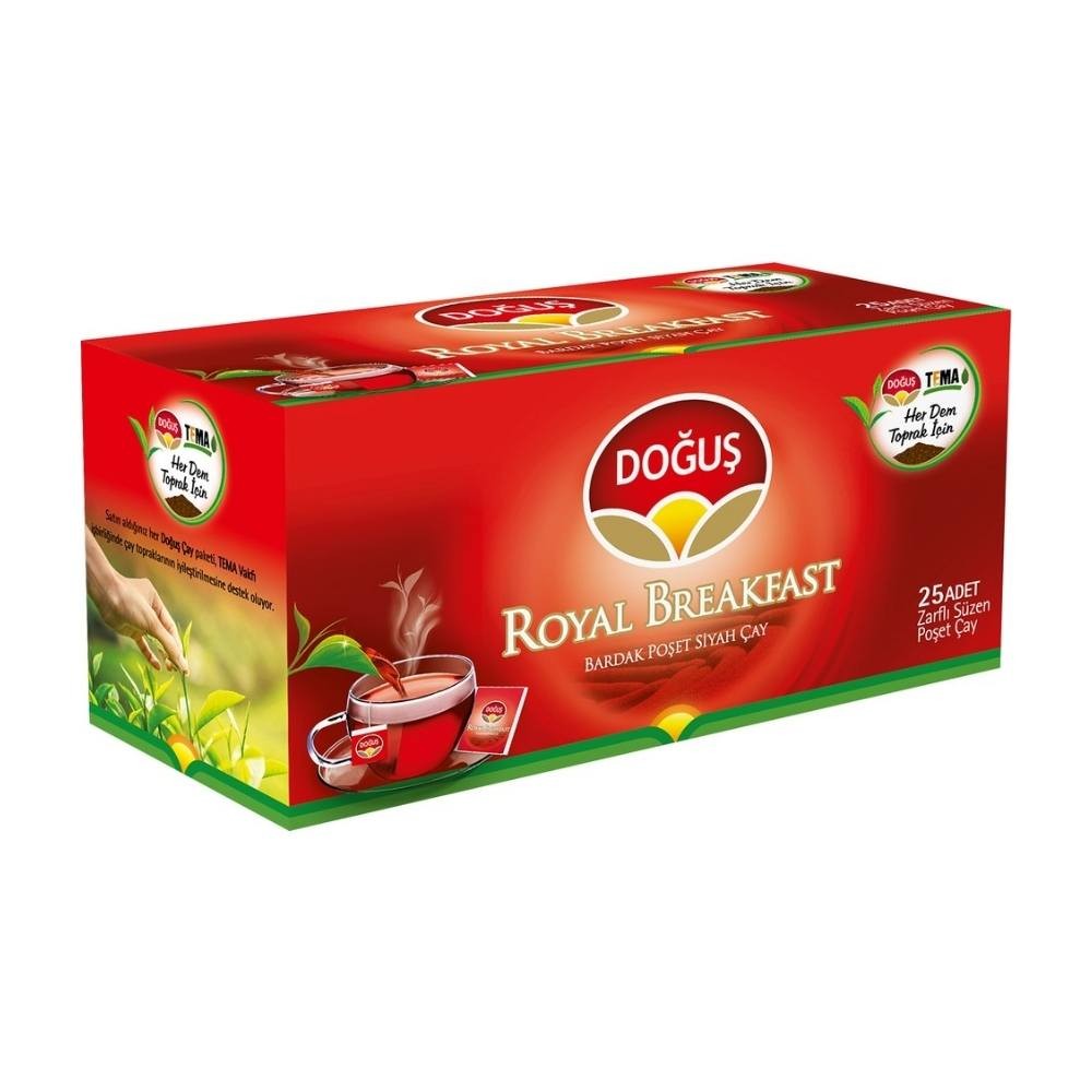 Doğuş Çay Royal Breakfast Bardak Poşet 2 gr 25'li