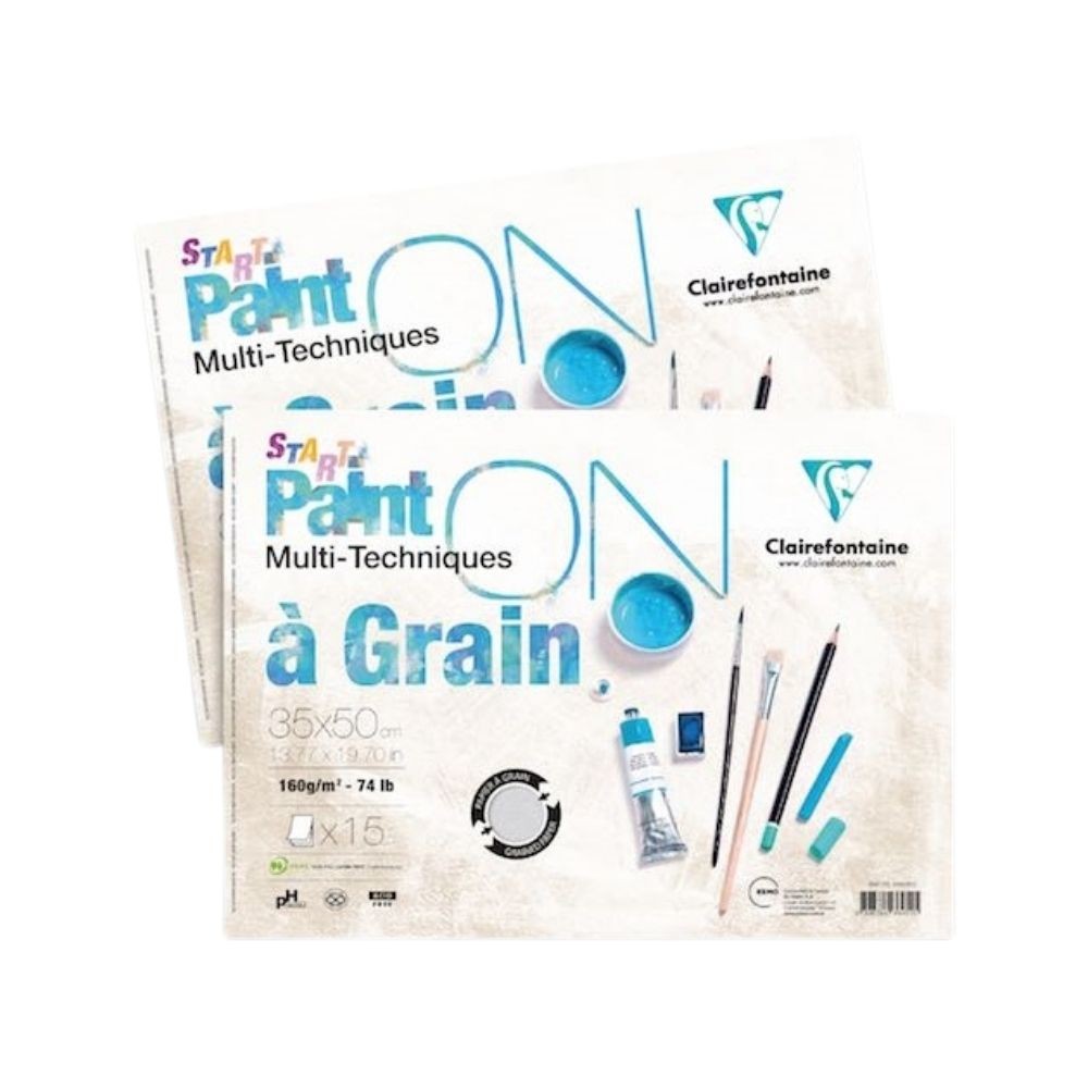 Clairefontaine Çizim Blok Paint-On A Grain 25x35 cm 160 gr 15 Yaprak 6'lı