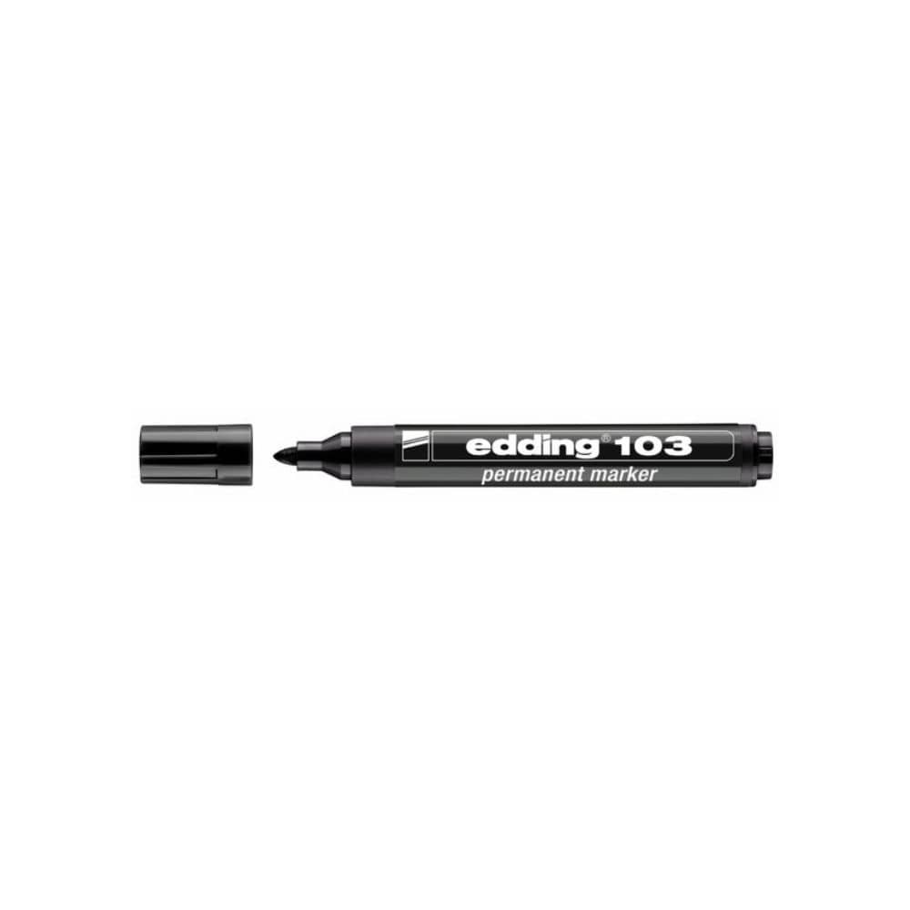Edding Permanent Markör Yuvarlak Uç 103 Siyah