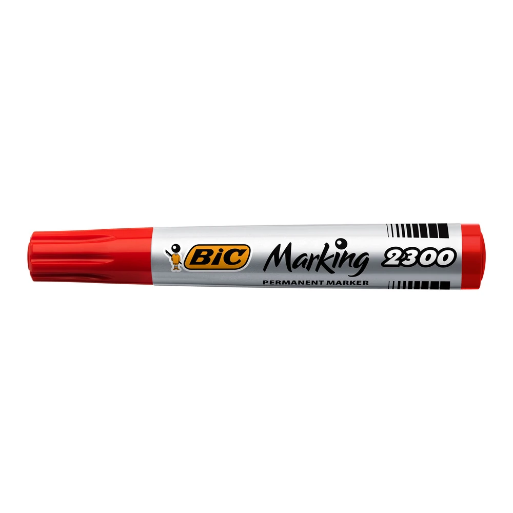 Bic Permanent Markör 2300 Kesik Uç Kırmızı