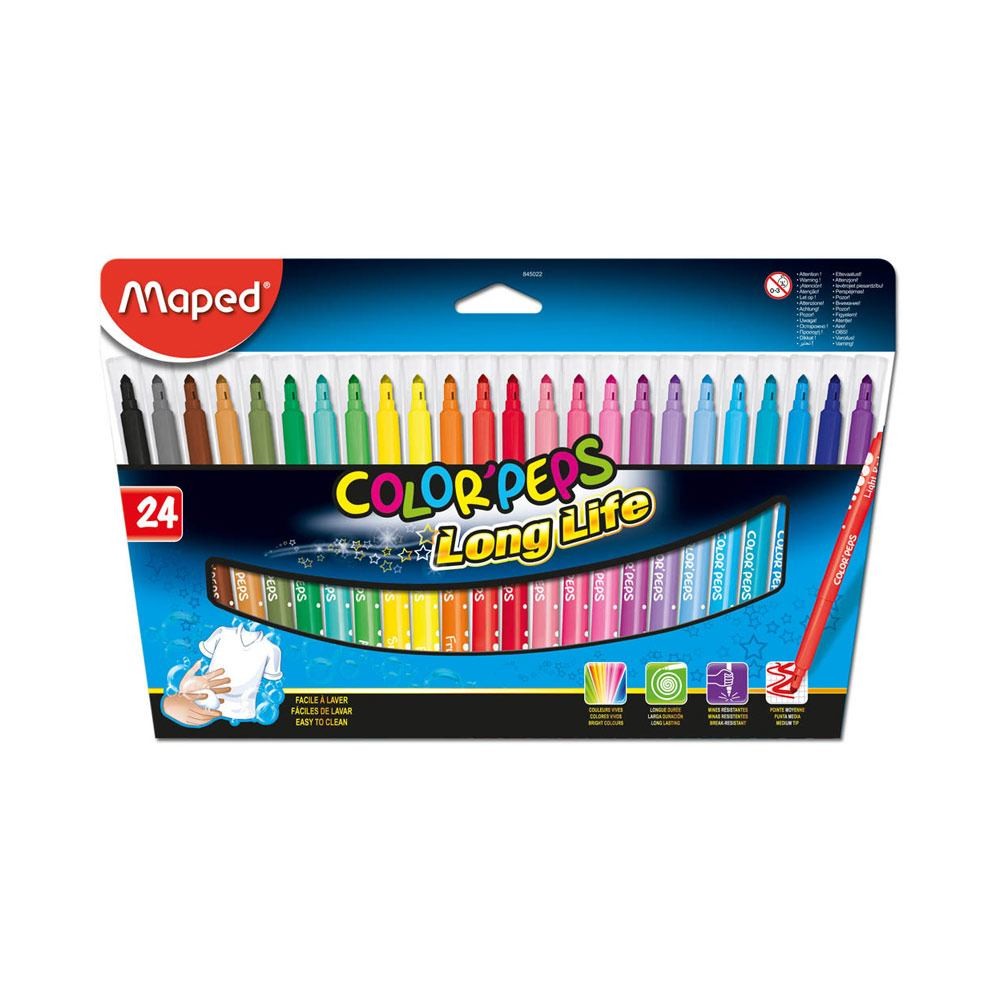 Maped Keçeli Kalem Color Peps 24'lü