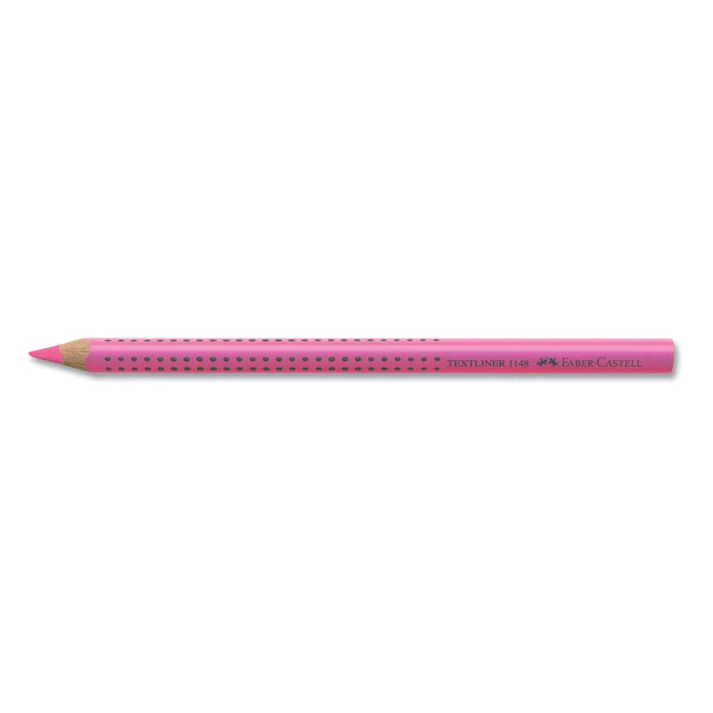 Faber-Castell Fosforlu Kalem Ahşap Gövdeli Pembe