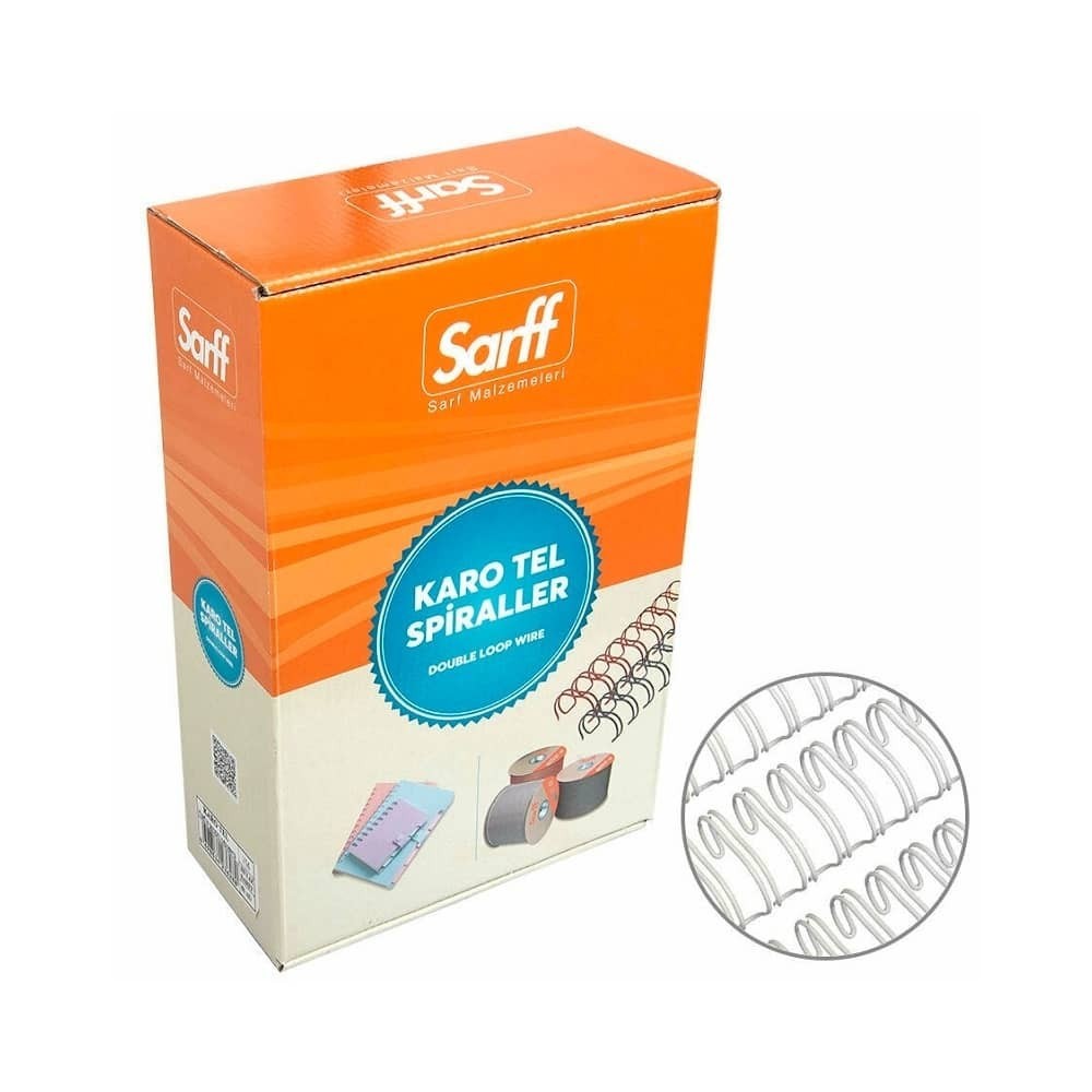 Sarff Spiral Tel 9-16 inç 12.7 mm 50'li Beyaz