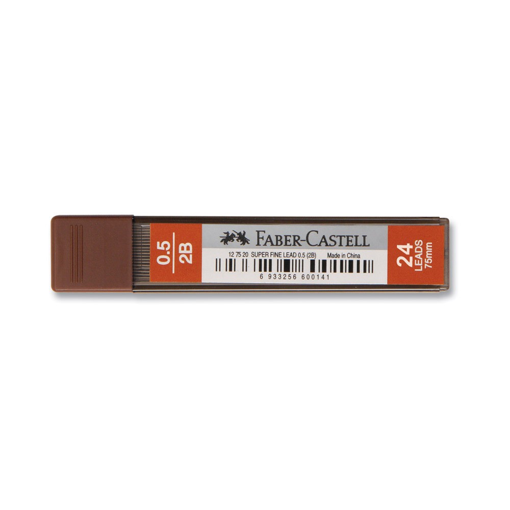 Faber-Castell Min Super Fine 2B Uç 0.5 mm 75 mm 24 min