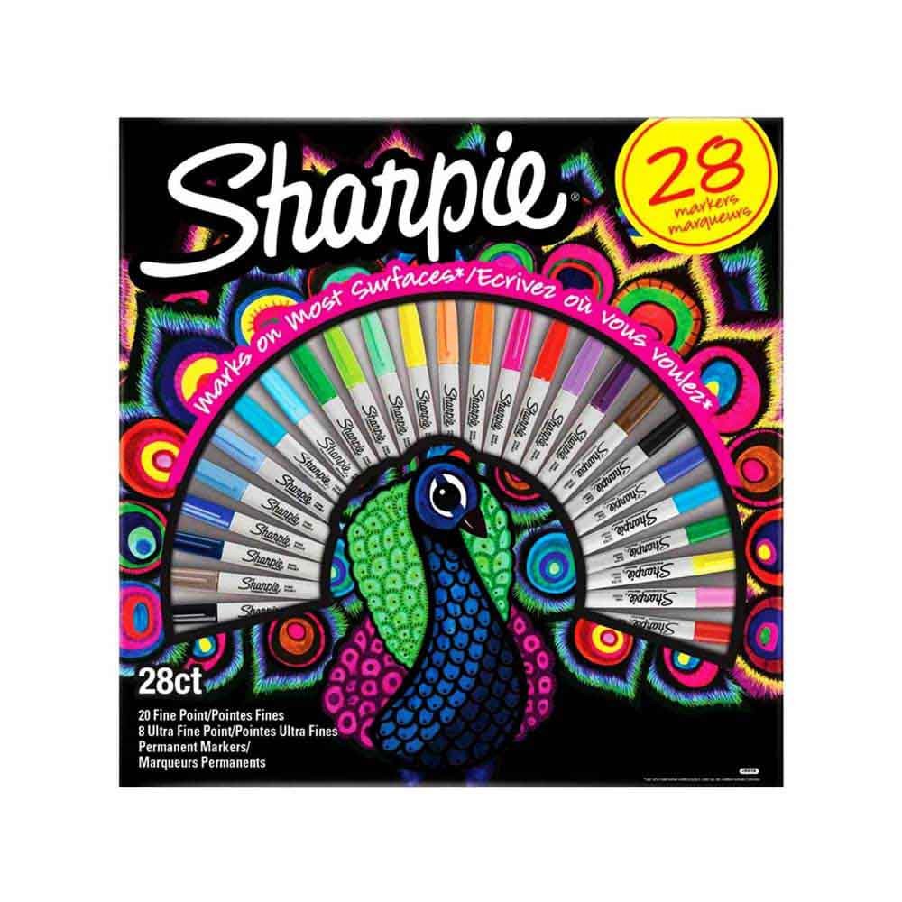 Sharpie Permanent Markör Fine 28'li Tavus Kuşu 2058158