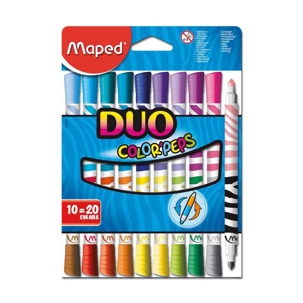 Maped Keçeli Kalem Color Peps Duo 10'lu