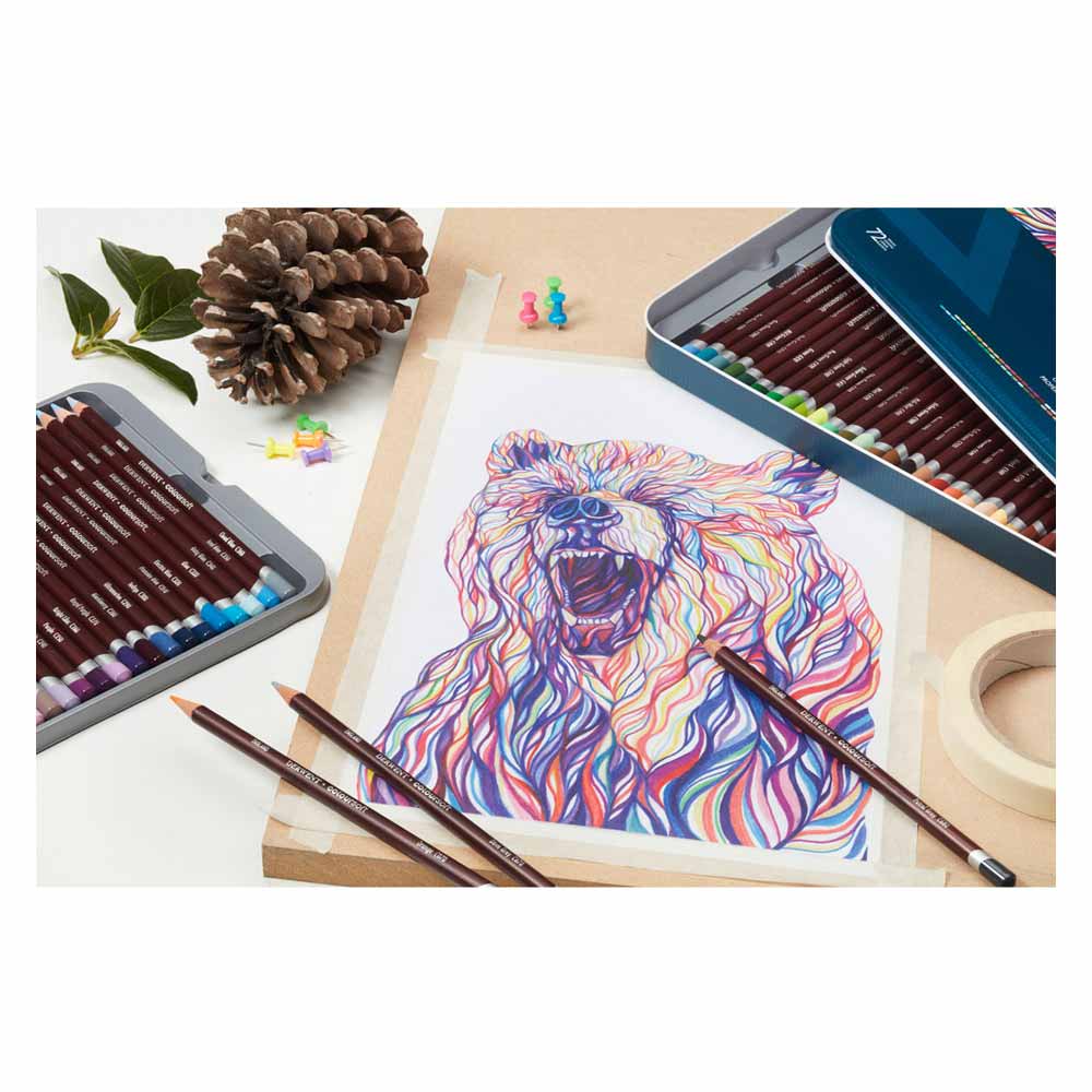 Derwent Kuru Boya Çubuğu Coloursoft Metal Kutu 12'li